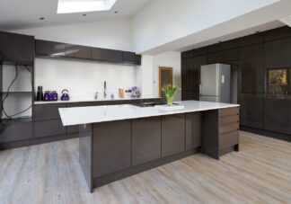 Approved Used Kitchen, Large Modern Gloss Handleless, Cheshire